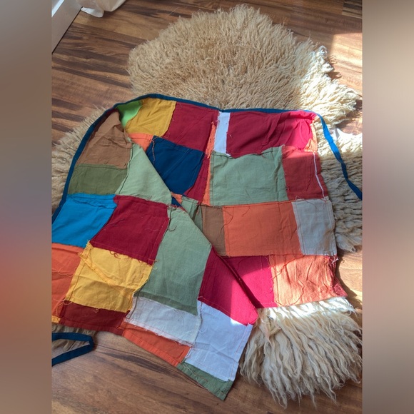 Handmade patchwork wrap skirt - Picture 3 of 3